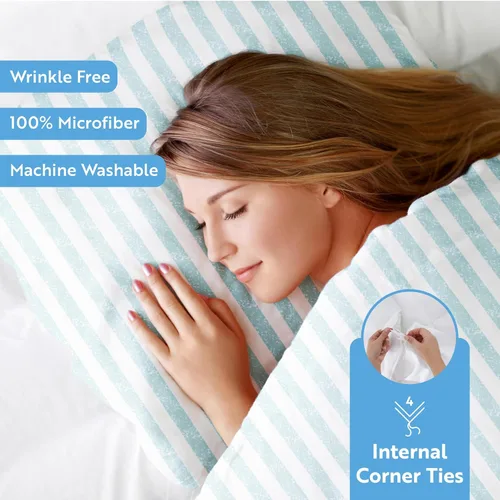 Vista 398 de Linen Market Funda de edredón individual para cama individual – Experimenta una comodidad similar a un hotel con una suavidad inigualable