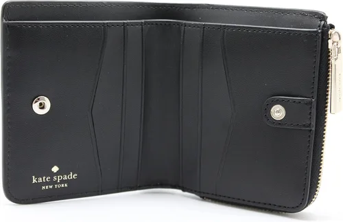 Vista 7 de Kate Spade Staci - Cartera plegable con cremallera en L, color negro, Negro -, Billetera plegable