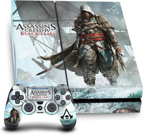 Head Case Designs Officially Licensed Assassin's Creed Edward Kenway Key Art Black Flag Graphics Vinyl Gaming Skin Decal Compatible With Sony