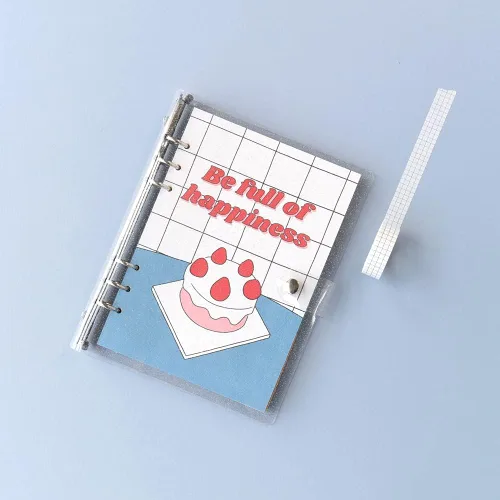 Vista 6 de Monolike A5 FALL IN NEWTRO Ver.2 Diary Set, Be full of happiness - Academic Planner Weekly & Monthly Planner with PVC Cover, Zipper bag, Sticker