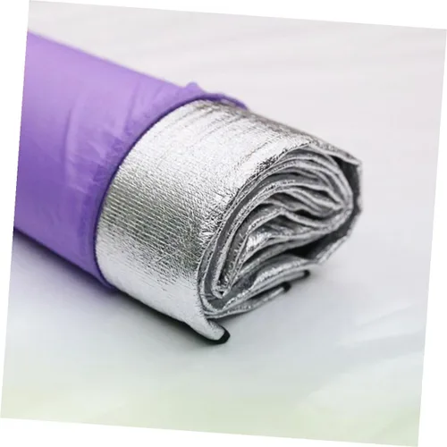 Vista 3 de GALPADA Alfombrilla de camping al aire libre a prueba de humedad, manta de picnic de película de aluminio, ligera, plegable, para senderismo