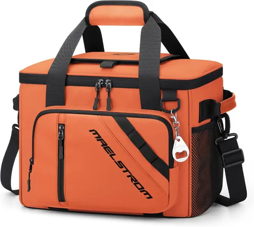 Vista 9 de Maelstrom 30 Can Large Leakproof Soft Cooler Bag, Insulated Collapsible Ice Chest with Bottle Opener, Portable for Beach, Camping, Travel & Shopping