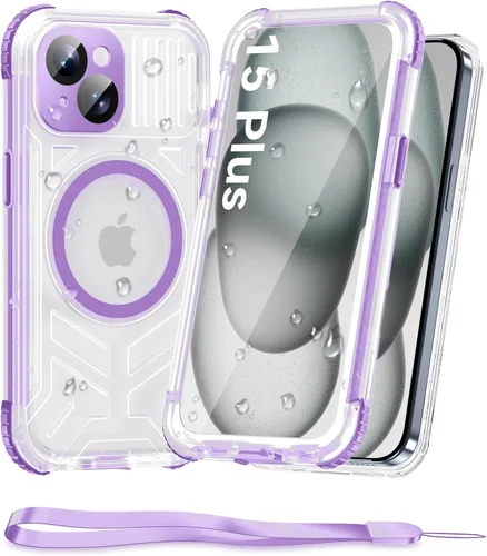 Vista 27 de WIFORT Funda impermeable para iPhone 15, [IP68 bajo el agua a prueba de polvo] [pantalla integrada] [15 pies a prueba de golpes militar], cubierta