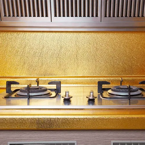 Vista 2 de Papel tapiz para salpicaduras de cocina, 15.7 x 196.8 pulgadas, papel de contacto, autoadhesivo a prueba de aceite, resistente al calor, adhesivo