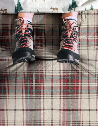 Vista 8 de Eddie Bauer - Sábanas de tamaño Queen, juego de cama de franela de algodón, cepillado para mayor suavidad, acogedora decoración para el hogar