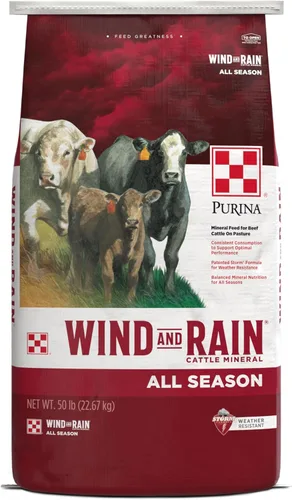 Vista 2 de Purina Animal Nutrition Wind and Rain Storm Texas All Season 7.5 - Mineral completo para ganado