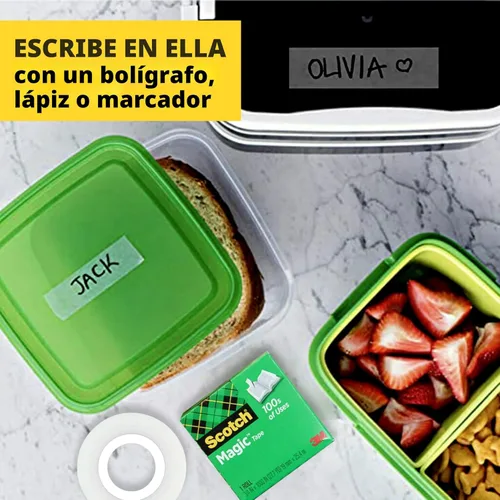 Vista 6 de Scotch - Magic - Cinta adhesiva, 6 rollos, numerosas aplicaciones, invisible, diseñado para reparaciones, 3/4 x 1000 pulgadas, en caja, (810K6)