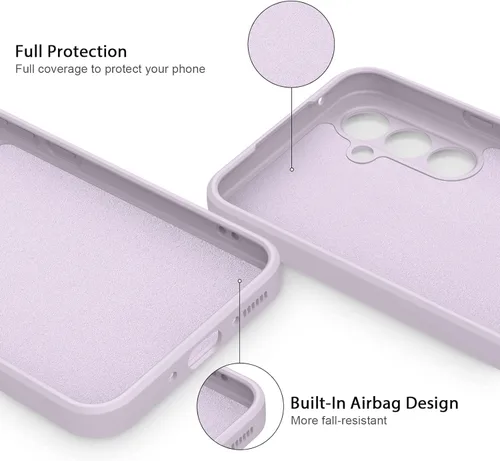 Vista 5 de AK Funda protectora para Samsung Galaxy A54 5G, elegante funda protectora de cuerpo completo de silicona líquida delgada para Samsung Galaxy A54 5G