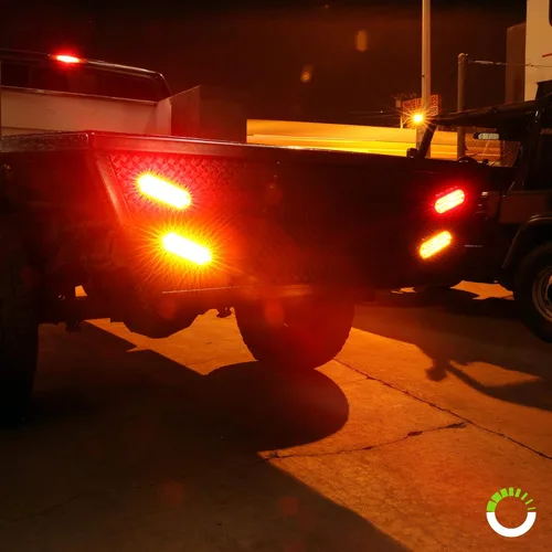 Vista 5 de Faro trasero redondo de 6 pulgadas con 24 luces LED de luz blanca clara, para reversa de camiones, con Certificado DOT, arandela y enchufe incluidos