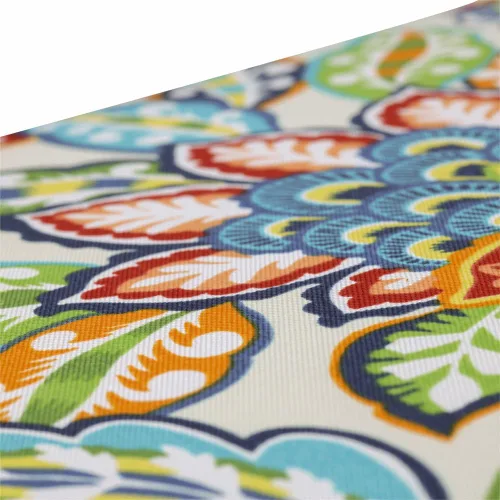 Vista 7 de Pillow Perfect Bright Floral - Cojín para asiento de silla de interior/exterior, resistente a la intemperie y a la decoloración, 19 x 19 pulgadas