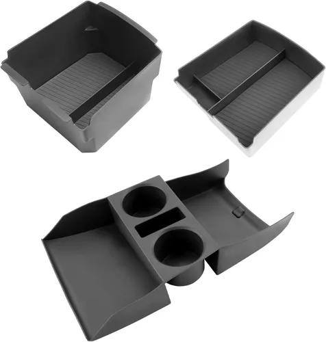 Vista 34 de LFOTPP Organizador de consola central de 3 piezas para Chevy Silverado 2014-2018/GMC Sierra 1500 y Silverado y Sierra 2500HD/3500HD 2015-2019