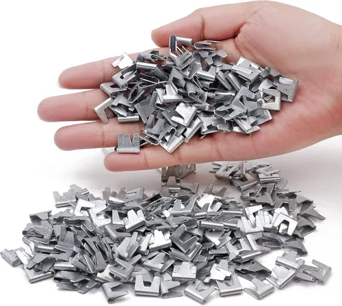 Vista 7 de 900 clips de jaula de alambre de pollo con alicates de cerdo, anillos de cerdo, alicates de anillo a presión, herramienta de abrazadera de alambre