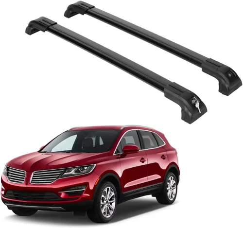 Vista 13 de ERKUL Barras transversales de techo resistentes para Lincoln MKC 2015-2019 Barras transversales de aluminio Aero mejoradas con sistema