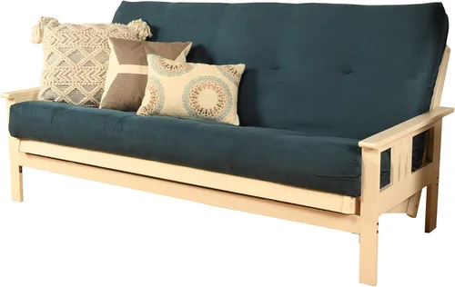 Vista 53 de MFD Futón Montana, Verde, Tela Madera, Colchón de ante de turba