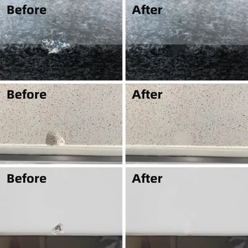 Vista 4 de Marble and Granite Repair kit Porcelain Marble Stone and Quartz Countertops Repair kit for Chips Dents Cracks Holes Scratchs, Fix Chipped Edges