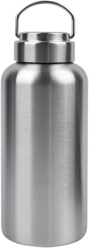Vista 11 de CDJ Botella de agua de acero inoxidable de una sola pared sin aislamiento de 16 onzas, botella de agua de metal reutilizable para deportes, a prueba