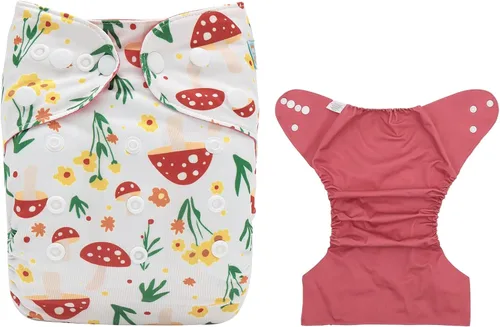 Vista 14 de ALVABABY Baby Cloth Diaper Cover, Swim Diaper,Nappy Shell Baby Girls and Boys