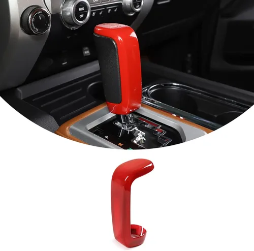Vista 8 de Pegatinas de cubierta de cabeza de pomo de palanca de cambios de automóvil de ABS para Toyota Tundra 2007 2008 2009 2010 2011 2012 2013 2014+ 2021