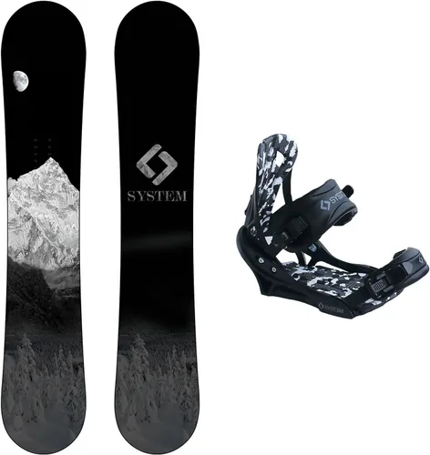 System MTN - Paquete de snowboard para hombre con fijaciones System APX