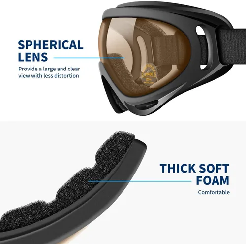 Vista 7 de Lentes antirreflejos, gafas de esquí, deportes de invierno, snowboard, con protección UV 400