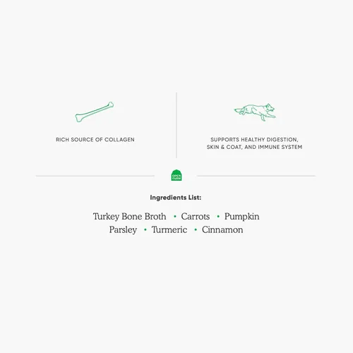 Vista 6 de Open Farm Caldo de hueso, adorno de comida para perros y gatos con carne de origen responsable y superalimentos sin sabores artificiales ni