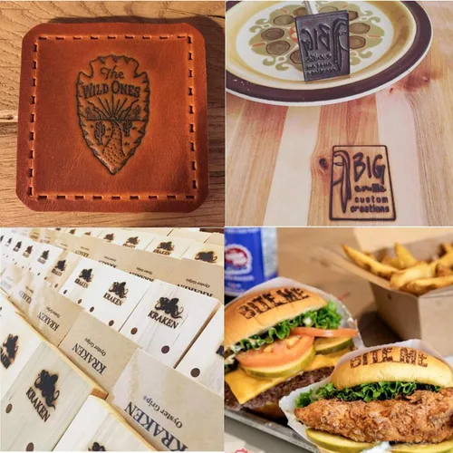 Vista 7 de Hierro de marca de madera eléctrico personalizado, hierro de marca para carpinteros Hierro de marca de madera para regalo del día del padre 200 W