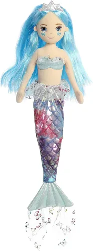 Aurora Enchanting Sea Sparkles Cheekys - Muñeca de peluche de mariposa - Juego imaginativo con compañeros mágicos - Perfecto para cumpleaños y