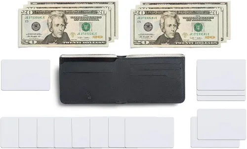 Vista 6 de Bellroy Hide & Seek Premium Edition LO (billetera delgada de cuero), Negro -, Classic