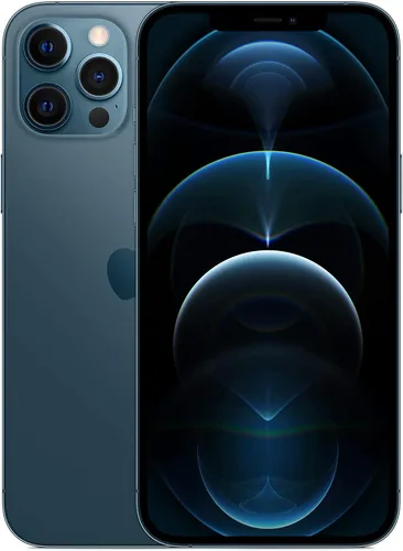 Apple - iPhone 12 Pro Max, 512 GB, azul pacífico (Pacific Blue) para Cricket Wireless (reacondicionado)