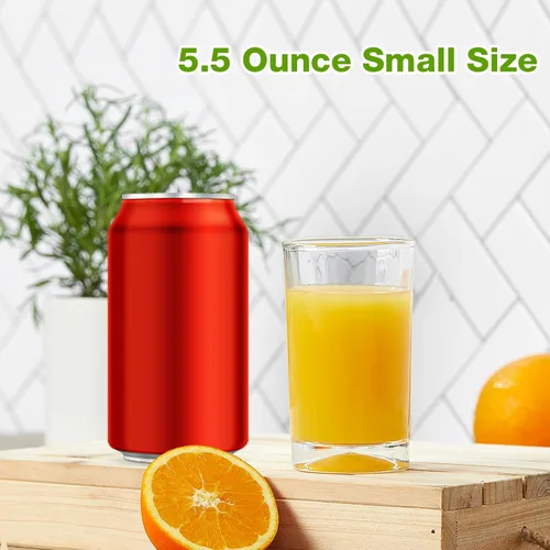 Vista 4 de Mfacoy Juego de 6 vasos de jugo pequeños, vasos de vidrio de 5.5 onzas, juego de vasos pequeños de base pesada, vasos transparentes, vasos tipo shot