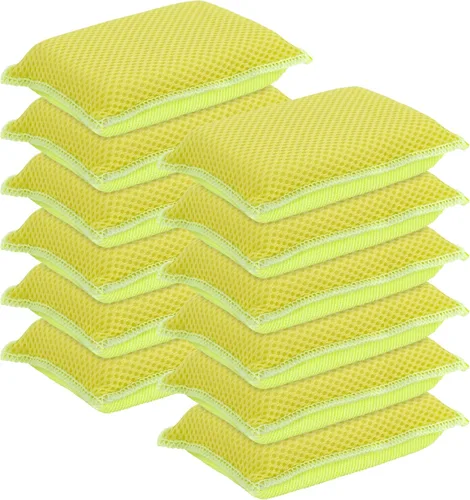 Vista 16 de Esponjas de microfibra para platos, esponjas de cocina, esponja antiarañazos, esponjas de limpieza para el hogar, suministros de limpieza multiusos