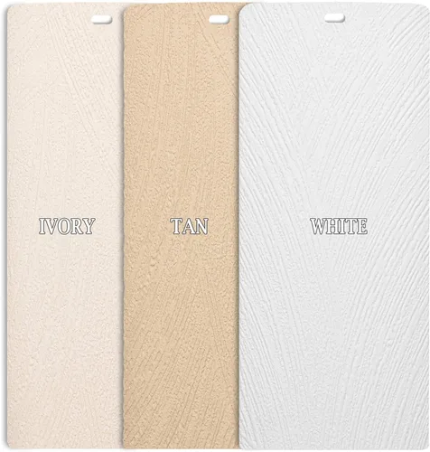 Vista 5 de DALIX Alaska - Listones de textura vertical blanca para ventana, 58.5, paquete de 5