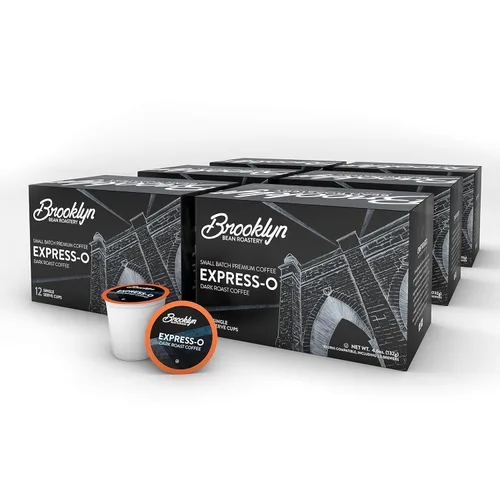 Vista 18 de Brooklyn Beans - Cápsulas de café gourmet de tostado ligero, compatibles con 2.0 cápsulas de café Keurig, 72