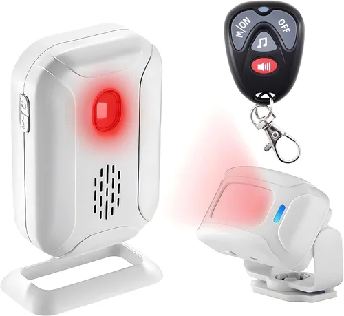 Vista 11 de GREENCYCLE Timbre con sensor de puerta, alarma con detector de movimiento, timbres de puerta comerciales para entrada de negocios, alerta