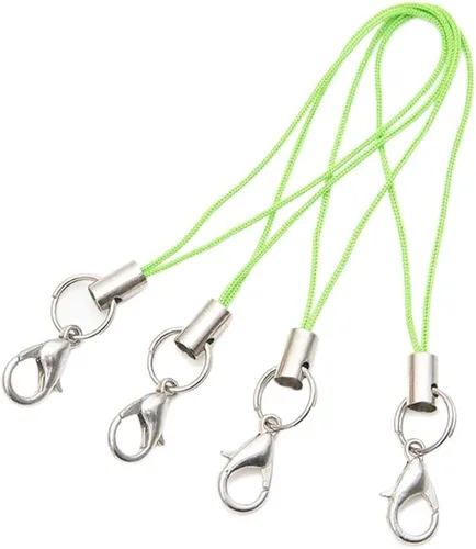 Vista 13 de Cuerda para teléfono móvil, 20 piezas, correa de abalorio, cordón con cierre de langosta para teléfono celular/unidad USB/llavero/accesorios