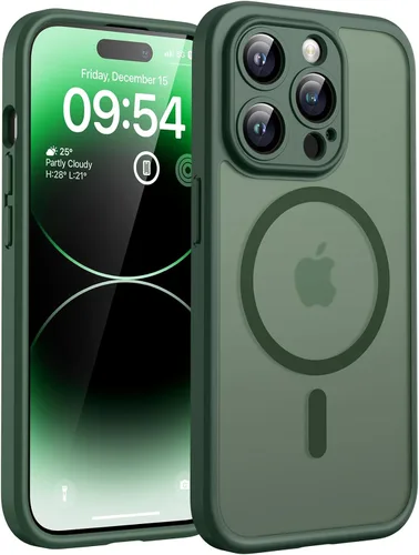 Vista 840 de TOCOL Funda para iPhone 11, compatible con Magsafe, protección completa de cámara, imanes integrados, protección contra caídas, funda translúcida