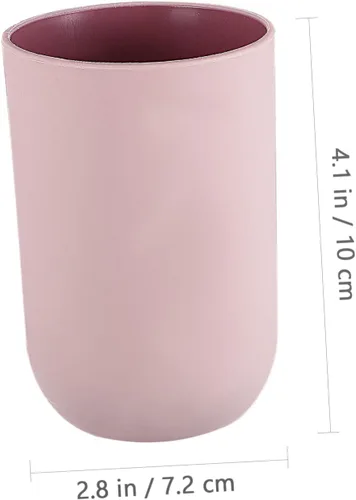 Vista 9 de 4 vasos de lavado para cepillos de dientes, soporte para cepillos de dientes, vaso de plástico, vasos de plástico para baño, tazas de baño