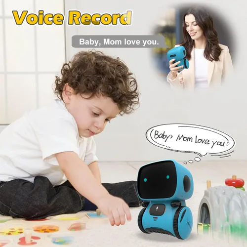 Vista 7 de KaeKid Robots para niños, robótico inteligente interactivo con sensor táctil, control de voz, reconocimiento de voz, canto, baile, repetición