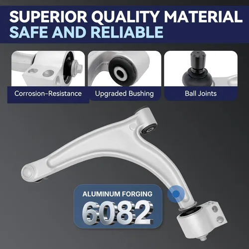 Vista 4 de Kit de Suspensión Delantera Brazo de Control Inferior Compatible con Chevrolet Malibu 2004-2012, Pontiac G6 2005-2010, Saturn Aura 2007-2009