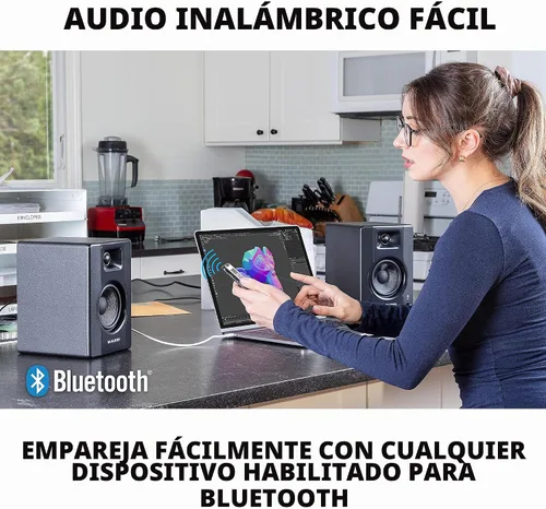 Vista 6 de Numark Mixtrack Platinum FX DJ Controller y M-AUDIO BX3 Par de monitores Bluetooth Studio para grabación de estudio, producción de música