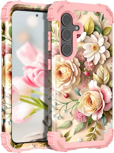 Vista 53 de TEECOVER Funda para Samsung Galaxy A14, resistente a prueba de golpes de servicio pesado, protección completa, parachoques de plástico duro + funda