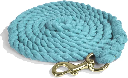 Vista 7 de Intrepid International Horse Tack - Cuerda de algodón resistente para caballos, con cierre de gatillo de latón duradero, se fija al cabestro