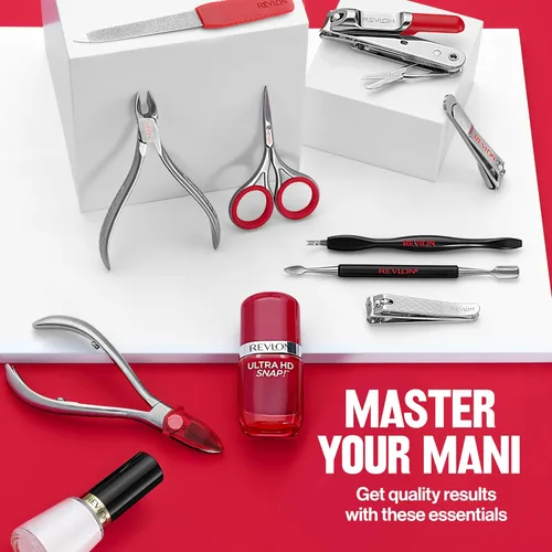 Vista 6 de Revlon Empujador de cutículas y limpiador de uñas, herramienta de cuidado de uñas de doble extremo, fácil de usar, acero inoxidable (paquete de 1)
