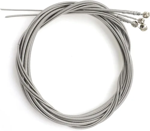 CashBeat Cuerdas de acero inoxidable para bajo de 4 cuerdas, juego de repuesto de bajo eléctrico de 4 cuerdas con extremos de bola pequeños,
