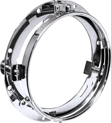Vista 10 de True Mods - Soporte de montaje de anillo redondo negro de 7 pulgadas para faros delanteros compatible con Harley Davidson Road King Electra Glide