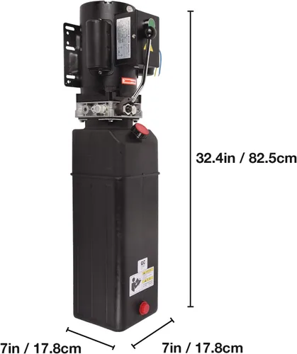 Vista 6 de Doppy Unidad de bomba hidráulica de 3.7 galones 3HP 2950 PSI Car Lift Bomba hidráulica para elevación de 2 y 4 postes Elevación de coches