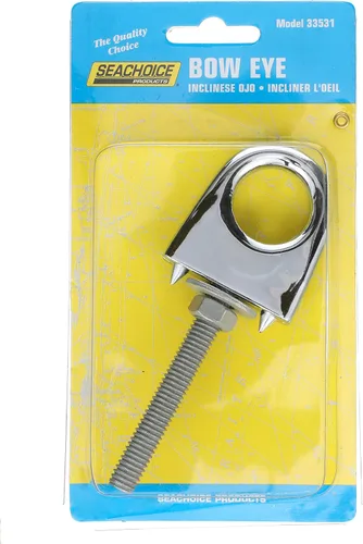 Vista 4 de Seachoice Single Shank Bow Eye for Tow Lines or Boat Trailer Winch Hook, 3 in. Shank, 1 in. Eye Diameter