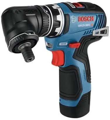 Vista 10 de Bosch Taladro/destornillador GSR12V-300FCB22 de 12 V máx. con sistema Flexiclick® 5 en 1 con (2) baterías de 2.0 Ah