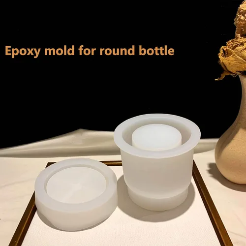 Vista 5 de MOUGIGI Moldes de resina - Moldes para botellas y cajas de joyería para decoración de resina de bricolaje
