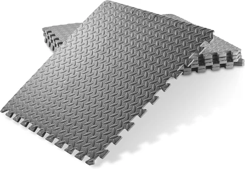 Vista 12 de Philosophy Gym Paquete de 36 tapetes de ejercicio – 12 x 12 pulgadas de goma de espuma entrelazada rompecabezas azulejos – negro